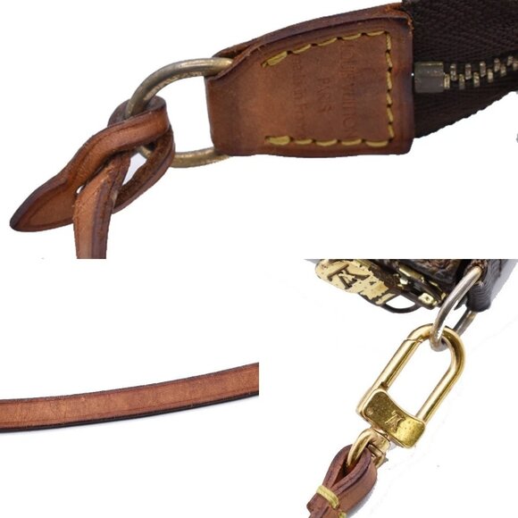 LOUIS VUITTON Pochette Accessoires Hand Bag Monogram Leather BN - Picture 12 of 14